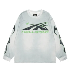 Hellstar Skull Logo Longsleeve Grey