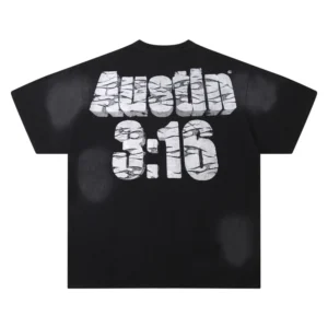 Hellstar Austin 3:16 Graphic T-Shirt Black