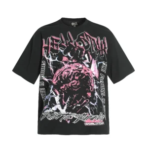 Hellstar World Tour Brain T-Shirt Black