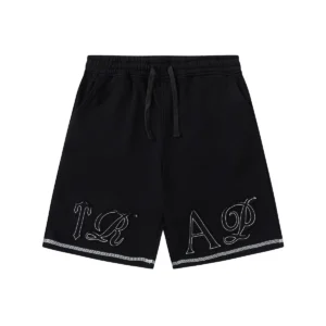 Trapstar Monogram Sweat Shorts Black