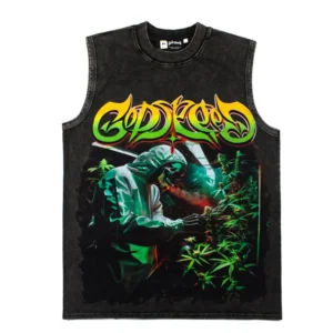 Godspeed Legalized Graphic Sleeveless T-Shirt Black