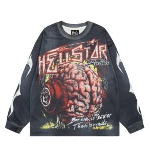 Hellstar Brain Graphic Longsleeve Grey
