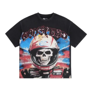 Godspeed Racing Skull Helmet T-Shirt Black