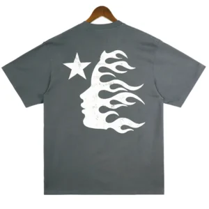Hellstar Smiley Face T-Shirt Grey