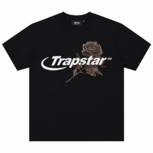 Trapstar Rose Logo T-Shirt Black