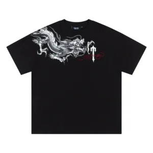 Trapstar Dragon Graphic T-Shirt Black