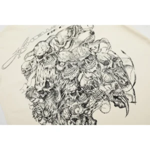 Hellstar Skull Cluster T-Shirt Beige