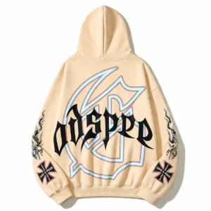 Godspeed Skull Drive Hoodie Beige