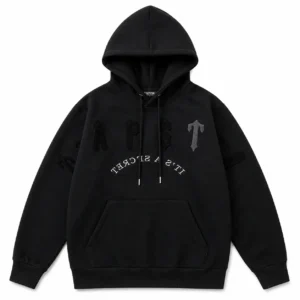 Trapstar Irongate Arch Chenille 2.0 Hooded Tracksuit Black