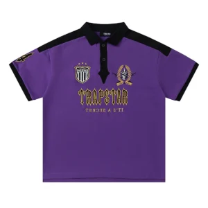 Trapstar Crest Polo Purple