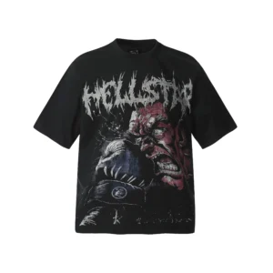 Hellstar Punch Graphic T-Shirt Black