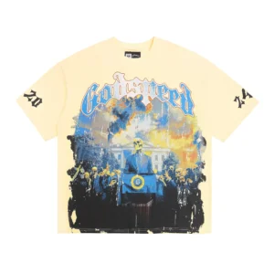 Godspeed Protest Scene T-Shirt Beige