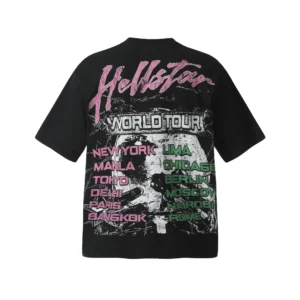 Hellstar World Tour Skull T-Shirt Black