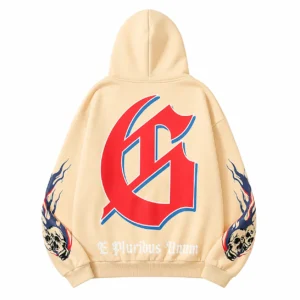 Godspeed Skull Chess Hoodie Beige