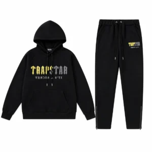 Trapstar Gradient Logo Tracksuit Black