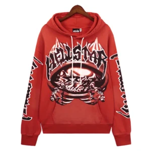 Hellstar Skull Hoodie Red