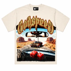 Godspeed Desert Drive Graphic T-Shirt Beige