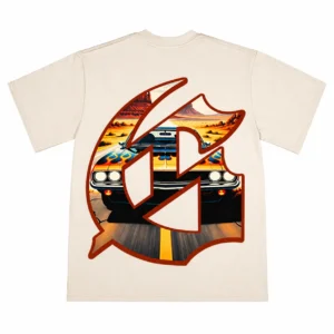 Godspeed Desert Drive Graphic T-Shirt Beige