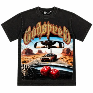 Godspeed Desert Drive Graphic T-Shirt Black