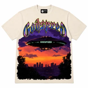 Godspeed UFO Sunset T-Shirt Beige