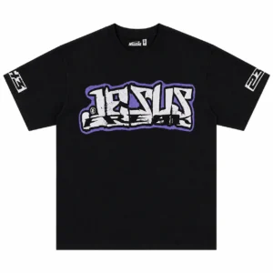 Hellstar Jesus Block Logo T-Shirt Black