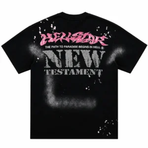 Hellstar New Testament Face T-Shirt Black Fade