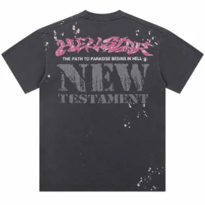 Hellstar New Testament Face T-Shirt Grey