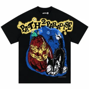 Hellstar Path 2 Paradise 1996 T-Shirt Black Fade