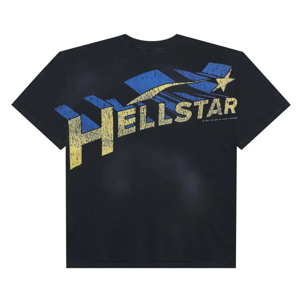 Hellstar Super Flame Chest T-Shirt Black