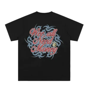 Hellstar We All Need Money T-Shirt Black
