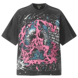 Hellstar Pink Abyss T-Shirt Black