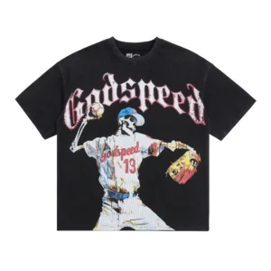 Godspeed Skeleton Baseball T-Shirt Black