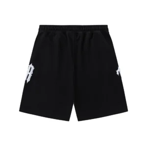 Trapstar Gothic Logo Sweat Shorts Black