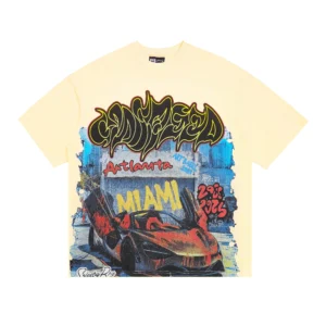 Godspeed Miami Car T-Shirt Beige