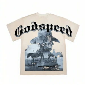 Godspeed Western Skull Riders T-Shirt Beige