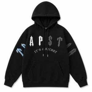 Trapstar Irongate Arch Chenille 2.0 Hooded Tracksuit Black
