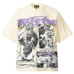 Hellstar LeBron Graphic T-Shirt Beige