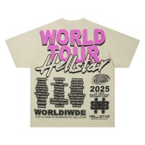 Hellstar World Tour Heaven T-Shirt Beige