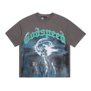 Godspeed Western Skull Riders T-Shirt Grey