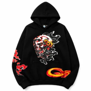 Godspeed Burning Skull Hoodie Black