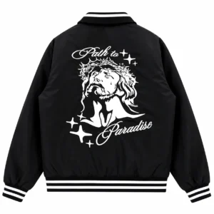 Hellstar Path To Paradise Varsity Jacket Black