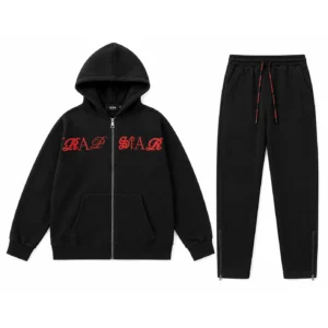 Trapstar Gothic Script Tracksuit Black