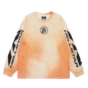 Hellstar Skull Fade Longsleeve Orange