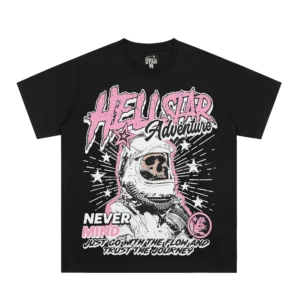 Hellstar Cosmic Journey Astronaut T-Shirt Black