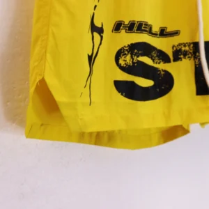 Hellstar Logo Shorts Yellow