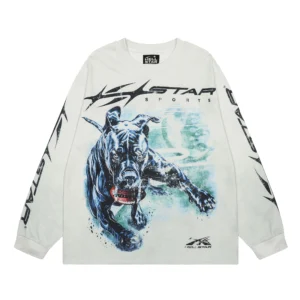 Hellstar Dog Graphic Longsleeve White