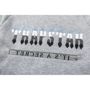 Trapstar Glacier Script Hoodie Grey