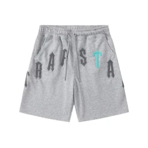 Trapstar Gradient Logo Sweat Shorts Grey