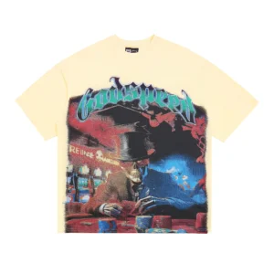 Godspeed Casino Skull T-Shirt Beige
