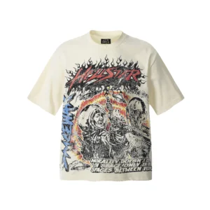 Hellstar Space Alien T-Shirt Beige